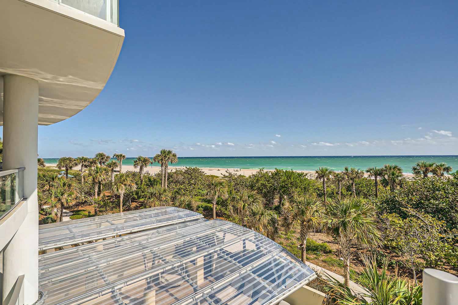 Balcony view of ocean